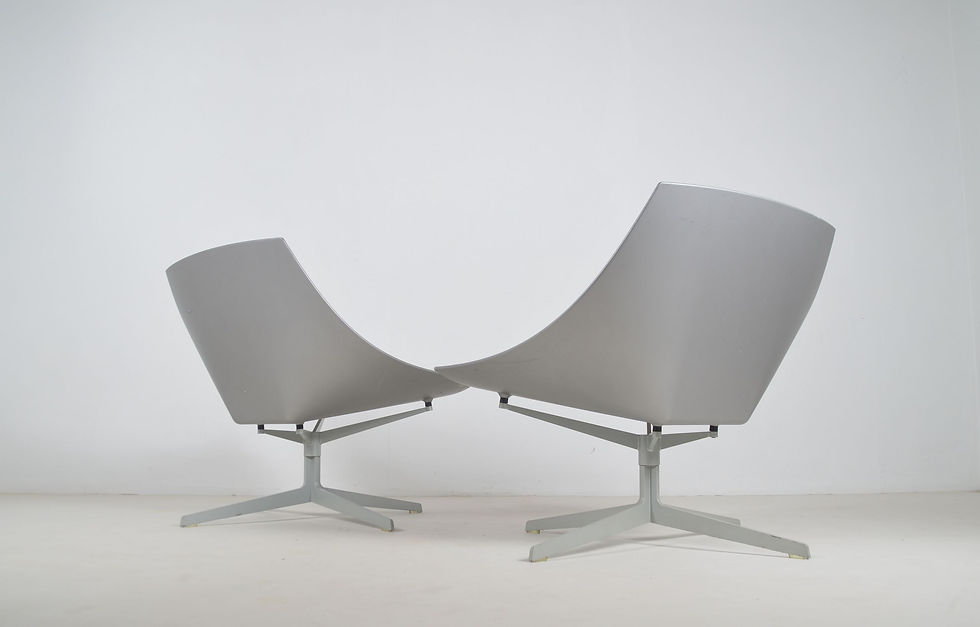 Thumbnail: Set Space lounge zetels ontworpen door Jehs + Laub voor Fritz Hansen, 2007