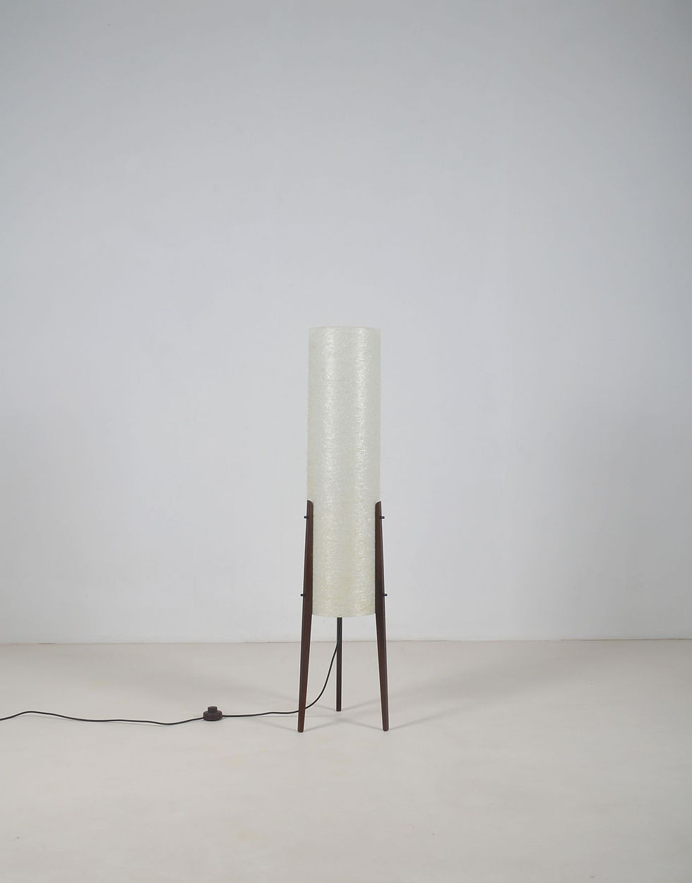 Vintage rocket vloerlamp in glasvezel van Dame & Co, jaren '60