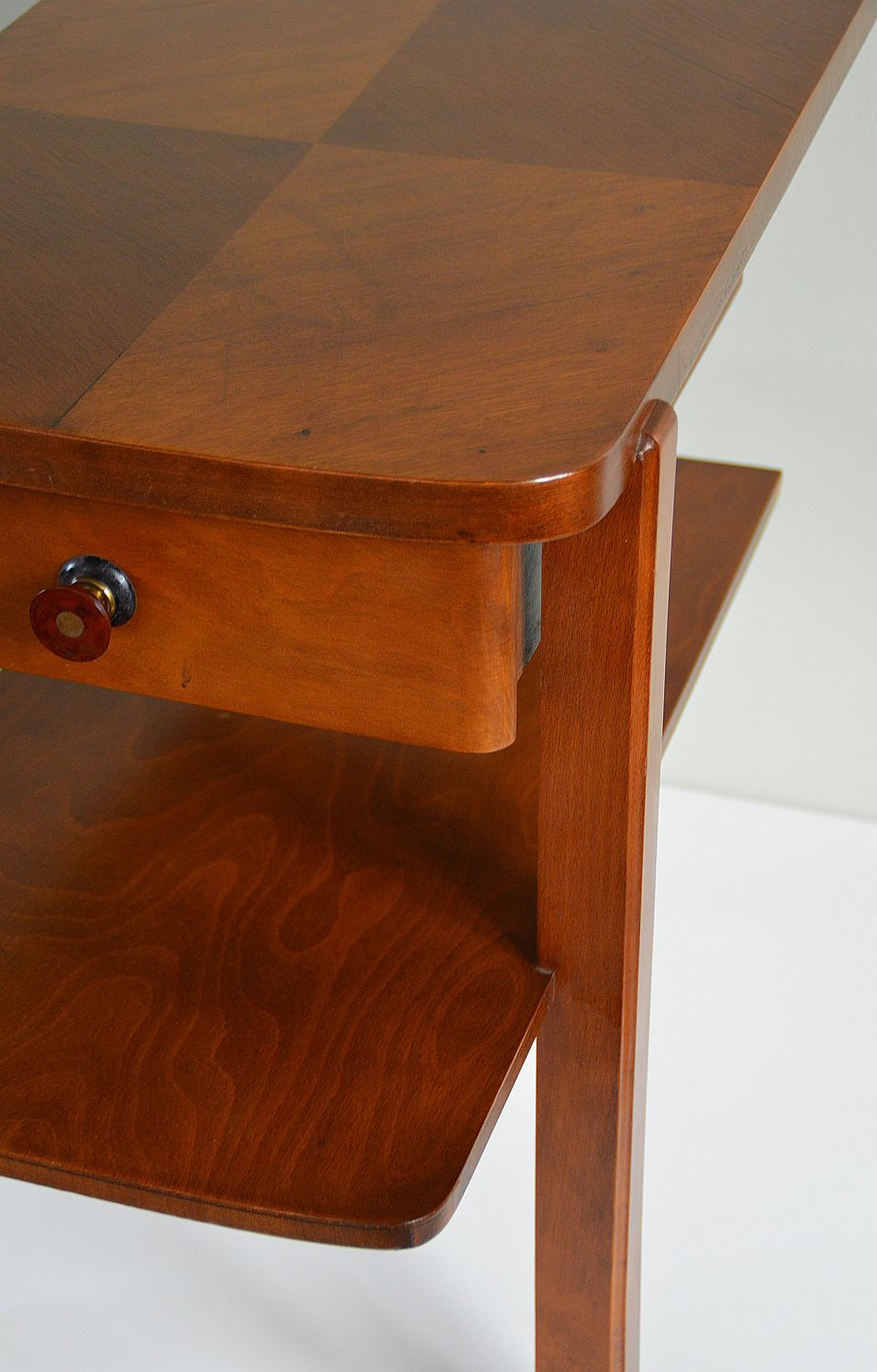 Thumbnail: Prachtige houten roltafel in Art Deco stijl, jaren '30