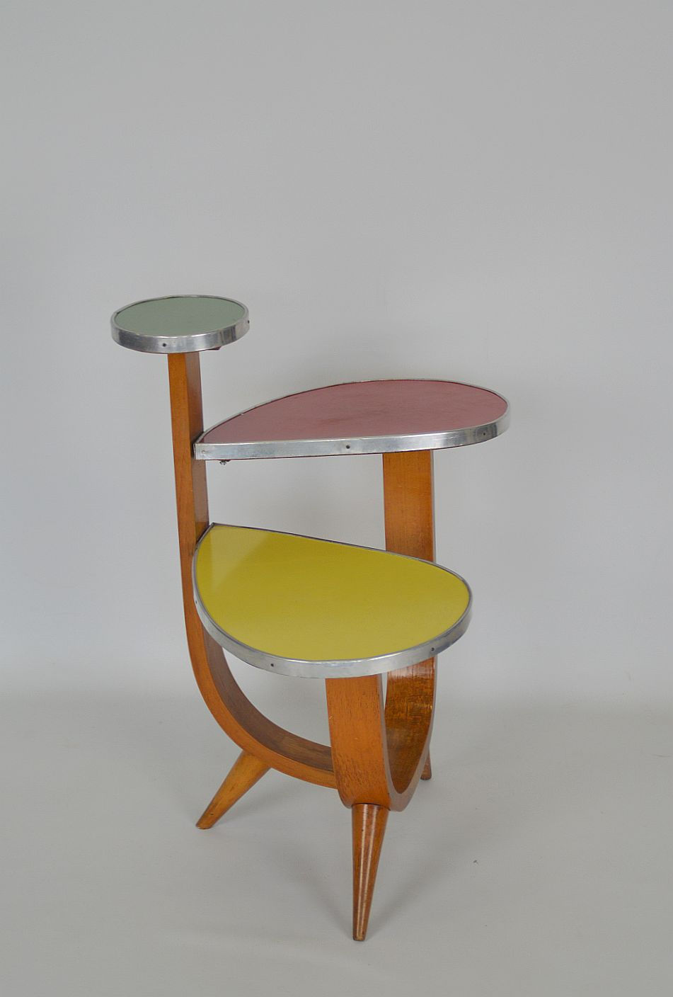 Thumbnail: Vintage plantentafel met formica bovenblad, jaren '60