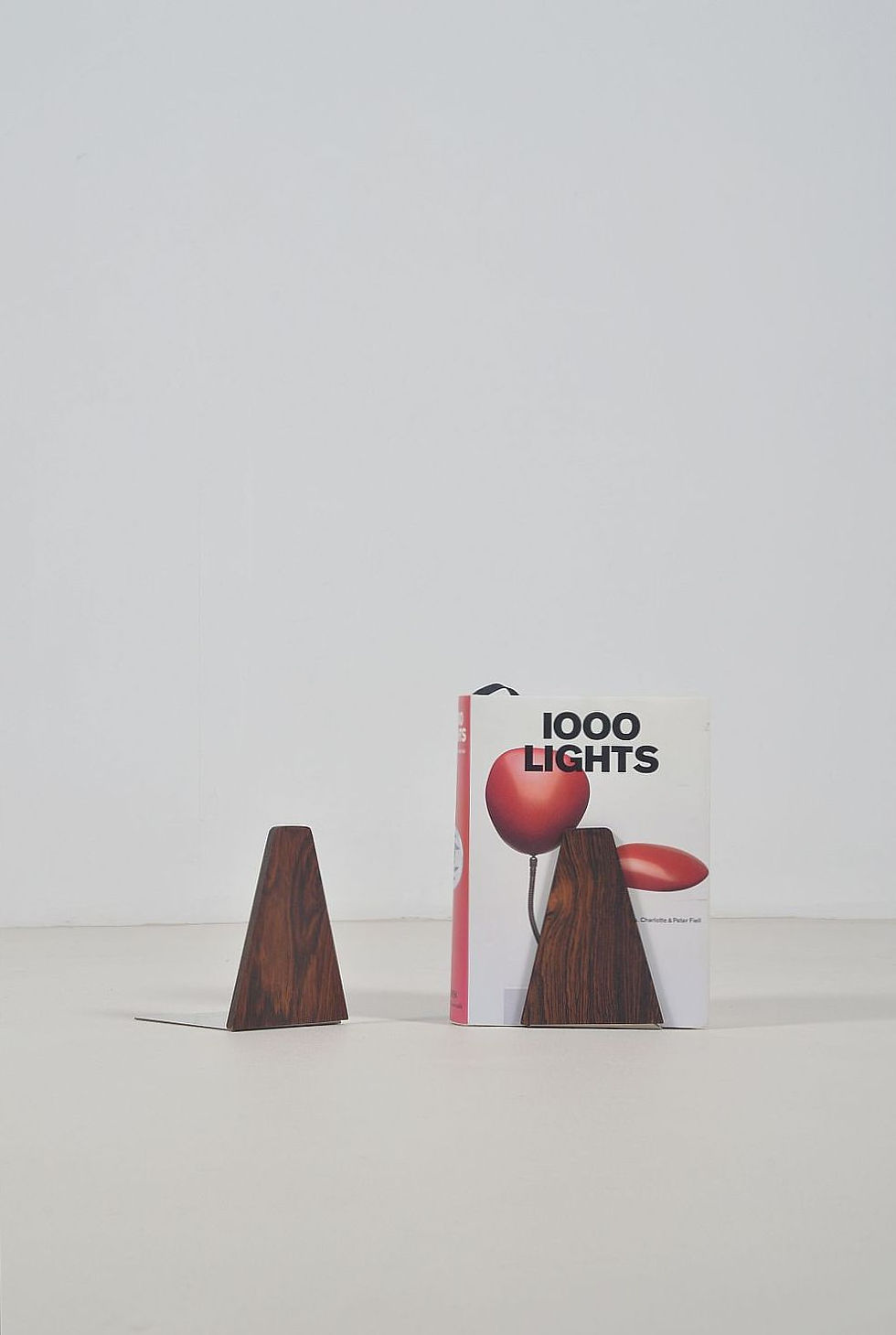 Set Deense boekensteunen ontworpen door Kai Kristiansen, jaren '60