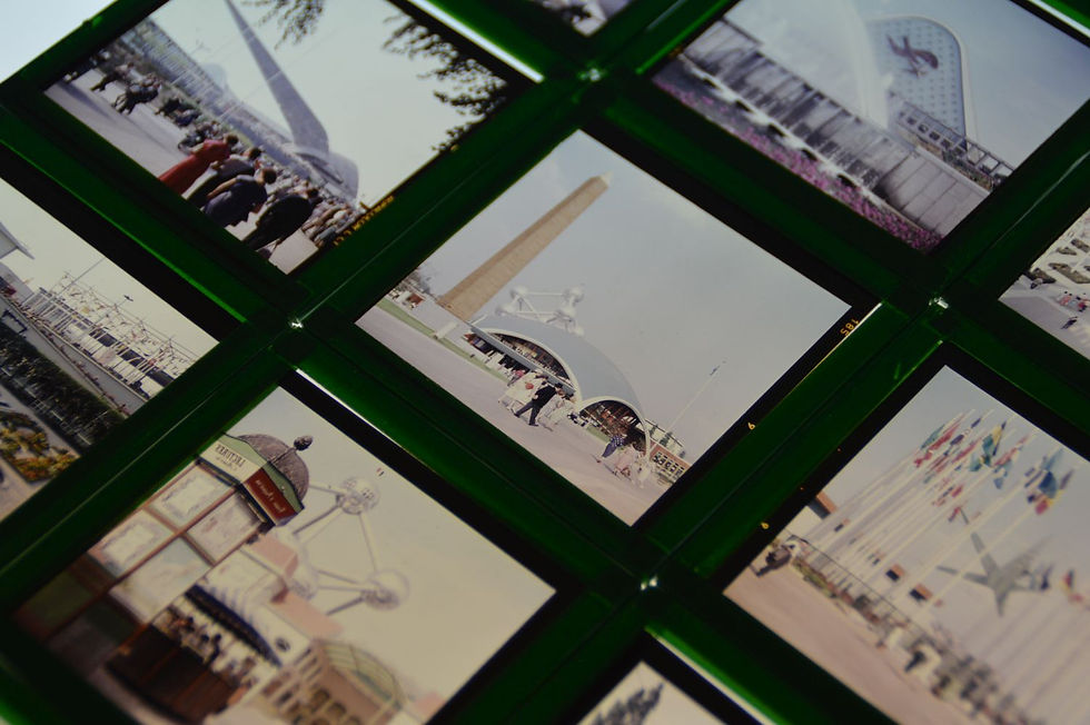 Thumbnail: 48 Authentieke glas dia's van de Wereldtentoonstelling van 1958 (Expo 58)