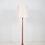 Thumbnail: Deense vloerlamp in massief teak van Dyrlund, jaren '60