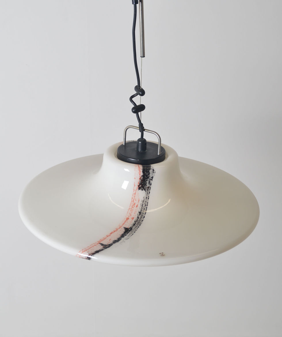 Glazen hanglamp 'Cirrus' van Peill & Putzler, jaren '70