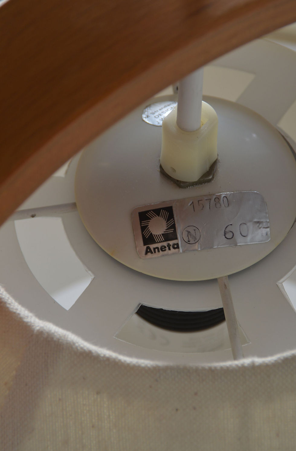 Thumbnail: Zweedse hanglamp ontworpen door Jan Wickelgren voor Aneta, jaren '70