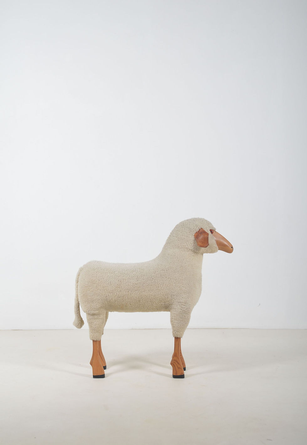 Thumbnail: Origineel XL schaap ontworpen door Hanns-Peter Krafft voor Meier, jaren '70