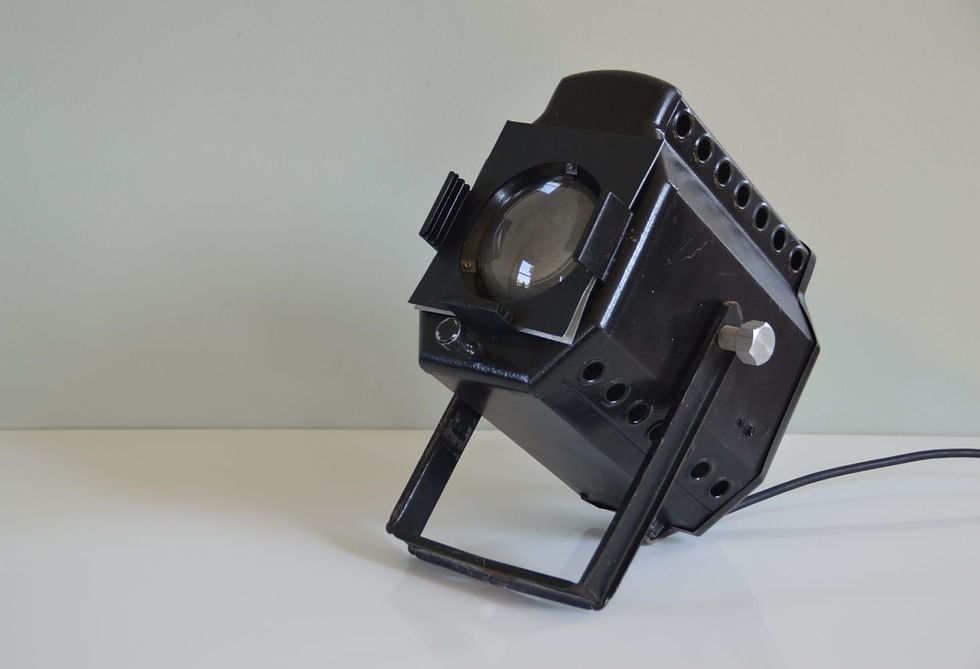 Thumbnail: Vintage theater spotlight in beautiful & working condition, smaller model