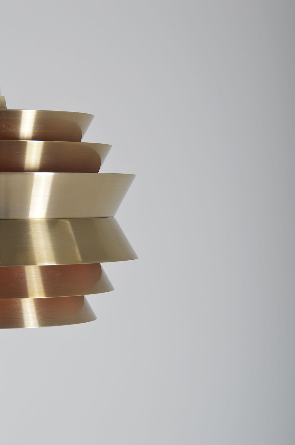 Thumbnail: Zweedse hanglamp 'Trava' ontworpen door Carl Thore voor Granhaga, jaren '60