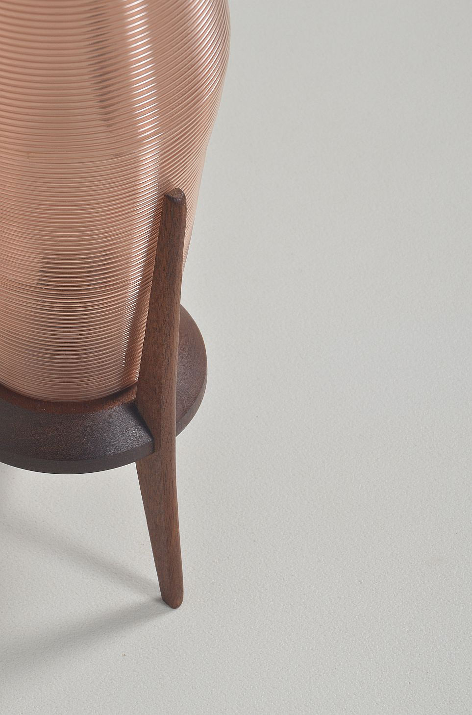 Zeldzame tafellamp met teak van Heifetz Rotaflex, jaren '50