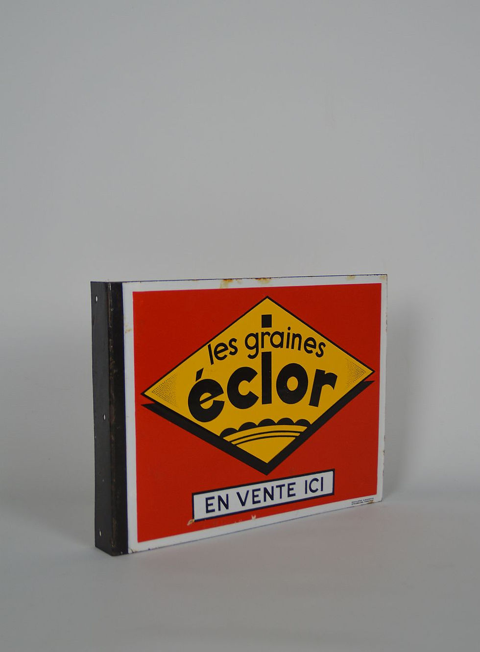 Thumbnail: Double sided advertising sign in enamel