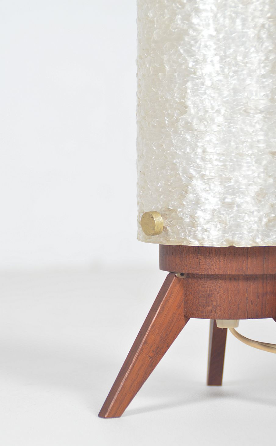 Thumbnail: Atomic lamp met voet in teak, jaren '50
