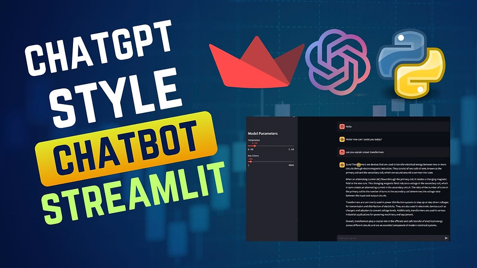ChatGPT Style Chat Bot - Streamlit