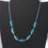 Thumbnail: Striking Avant Garde Necklace, using large oval glass Electric Blue beads