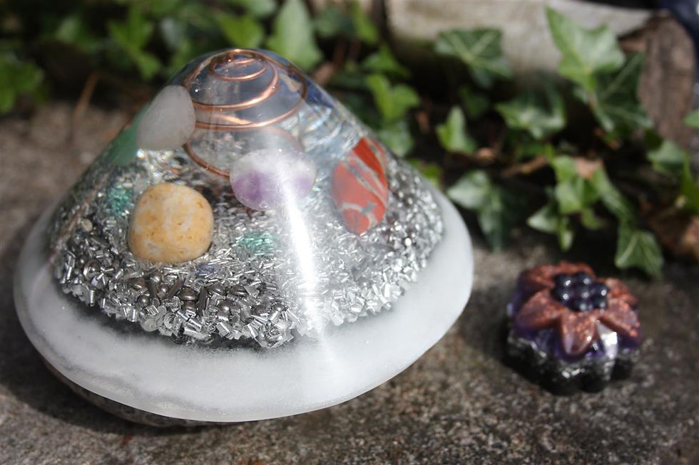 Thumbnail: Orgonite - Large Handcrafted  - The Chakras - 5D Art - Unique Knockmany