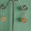 Thumbnail: Lovely set. Gold Glass pearls paired with Swarovski Gold Diamante Heart Earrings