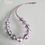 Thumbnail: Light Amethyst Iridescent "Bubble" necklace with Swarovski Amethyst Hearts
