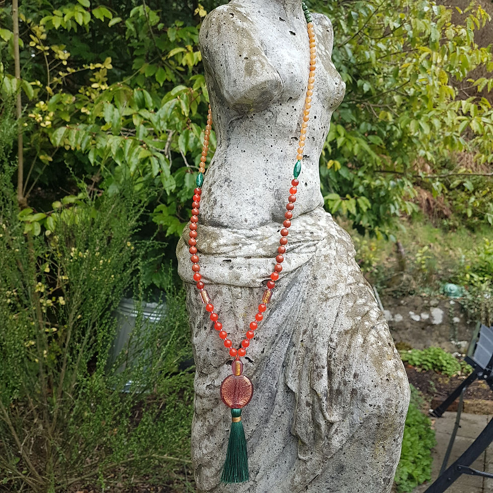The Universal Healer - Handmade  108 Bead Affirmation Mala