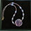 Thumbnail: Large Amethyst Glass disk Necklace.  Stunning!  Matches Aquarius and Pisces!