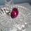 Thumbnail: Fabulous Swarovski Deep Fuchsia Ring  Adjustable