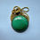 Thumbnail: Wonderful Green Aventurine Pendant in Brass for Men