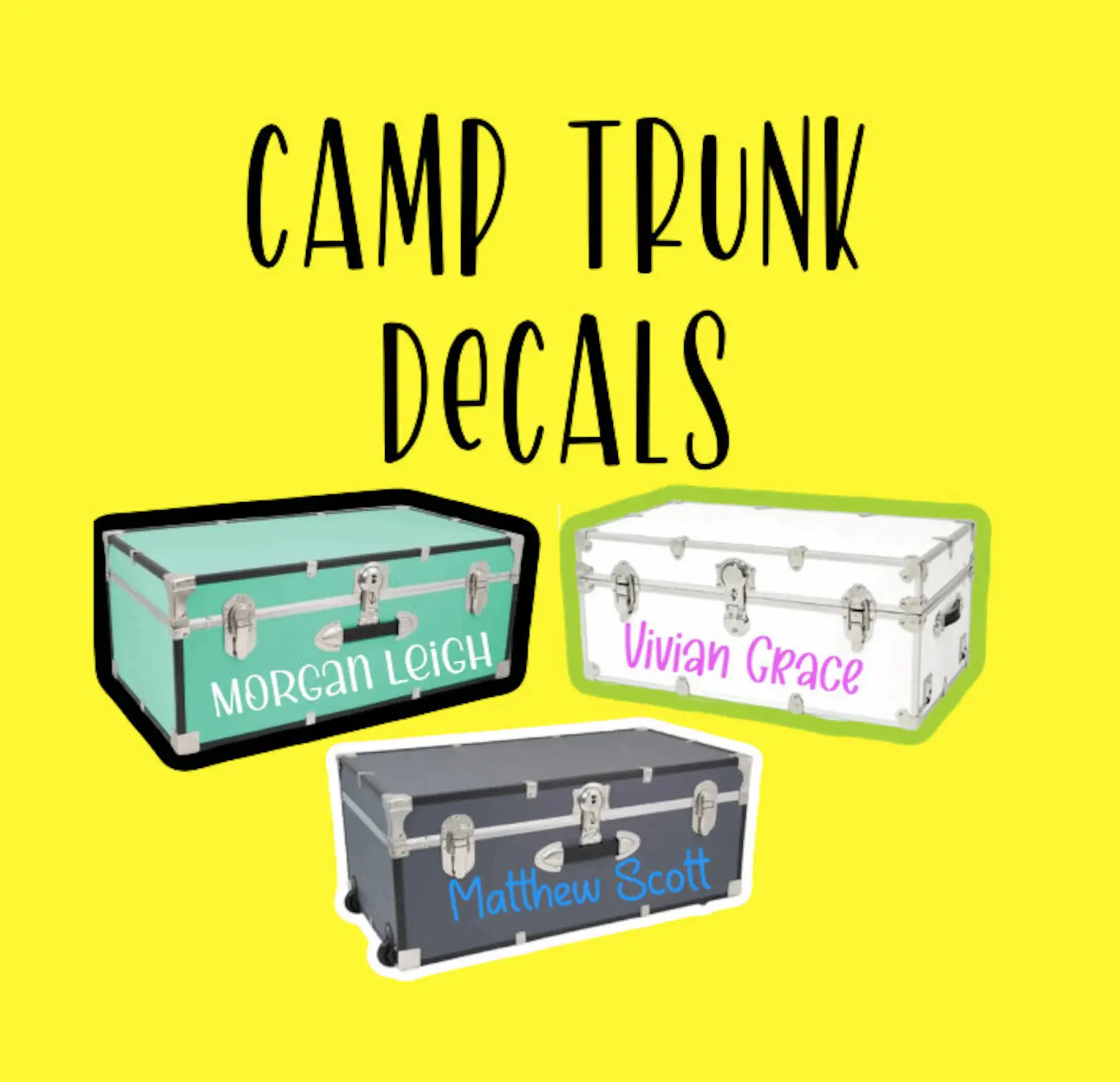 Camp Trunk Decals