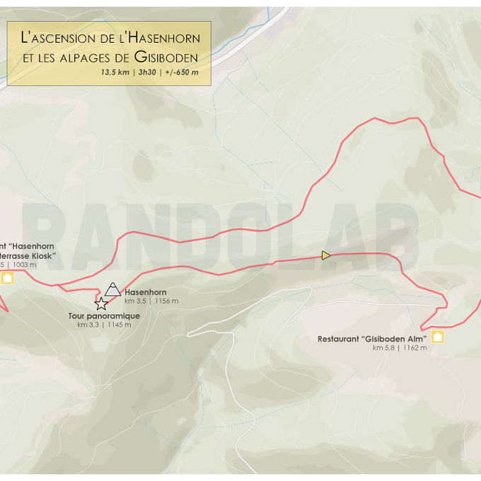 L'ascension de l'Hasenhorn (1209 m) et les alpages de Gisiboden
