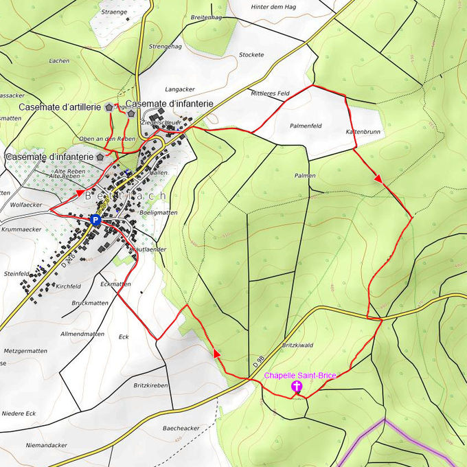Le sentier des casemates de Bettlach