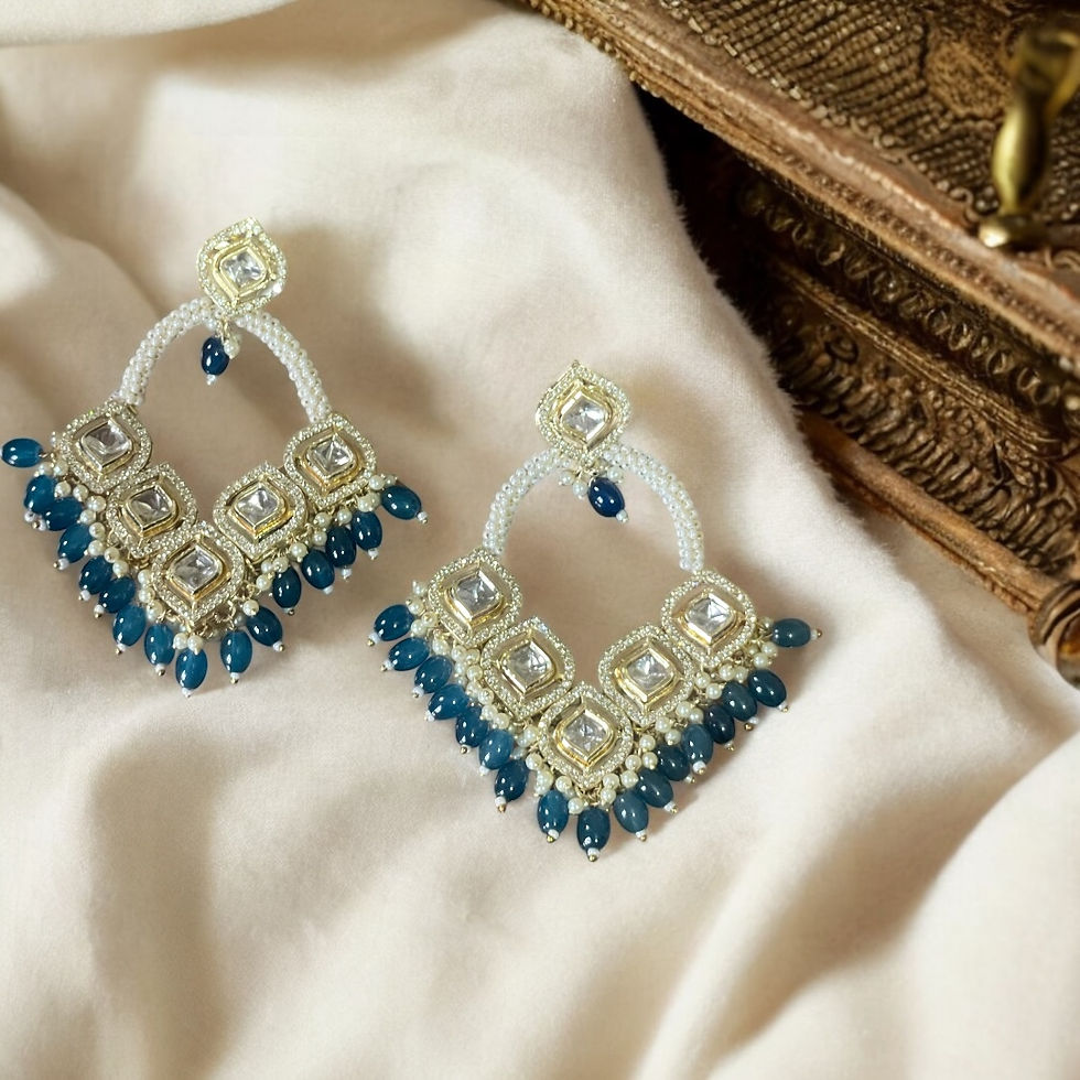 Thumbnail: Noor-e-Chaand Teal Chandbaali