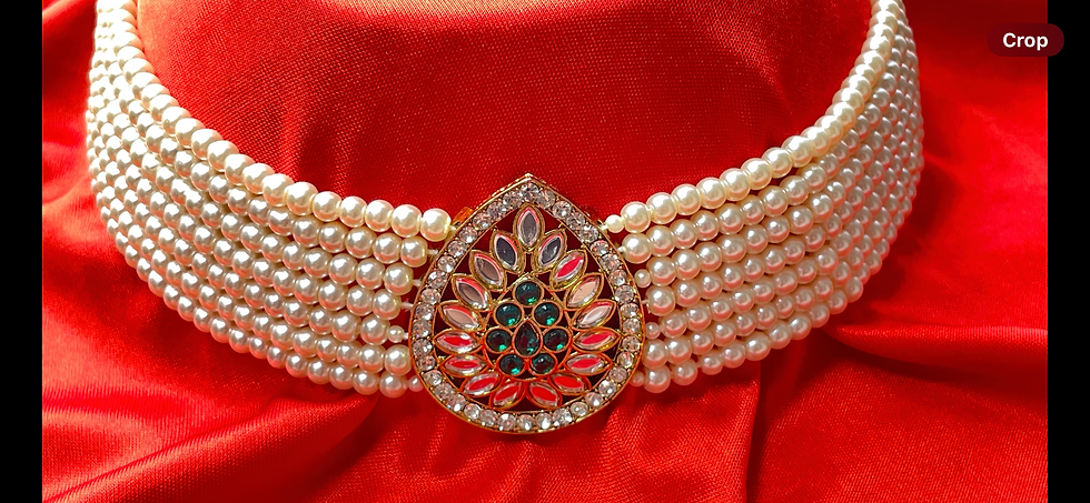 Thumbnail: Deepika Green Kundan Choker 