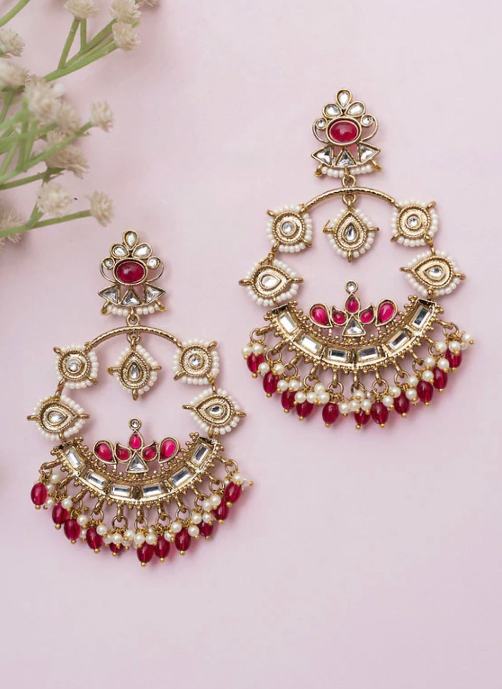 Thumbnail: Roopika Magenta Earring