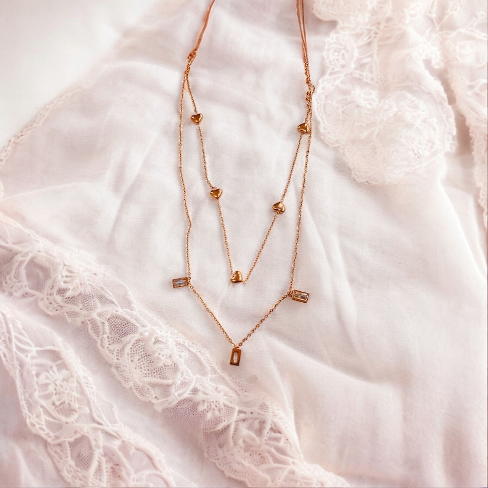 Thumbnail: Classic Love Double Layered Necklace