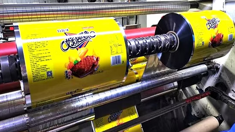 Kemasan metalized dalam bentuk roll untuk produksi massal