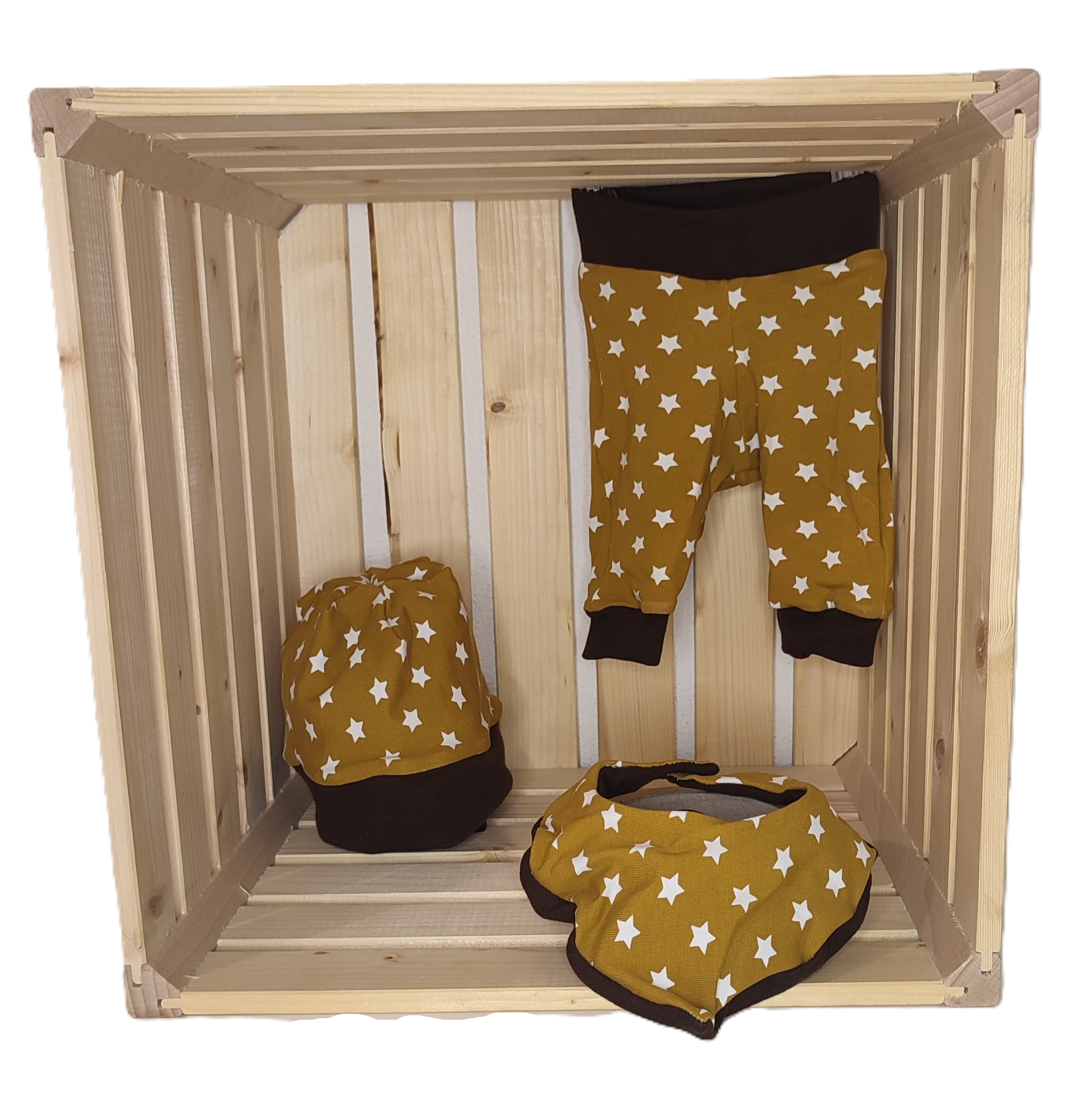 Newborn Set-braune Sternen/braun