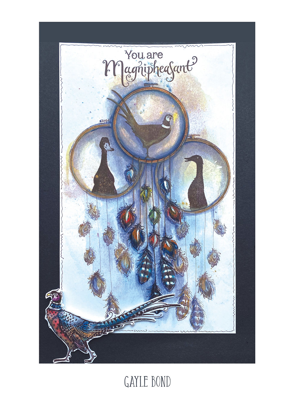 Thumbnail: Pink Ink Designs Stamp - Magnipheasant - Pheasant
