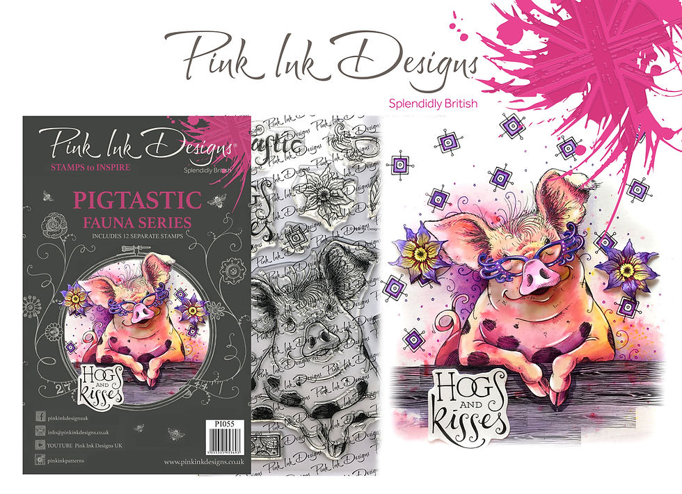 Pink Ink Designs Stamp - Pigtastic - Pig
