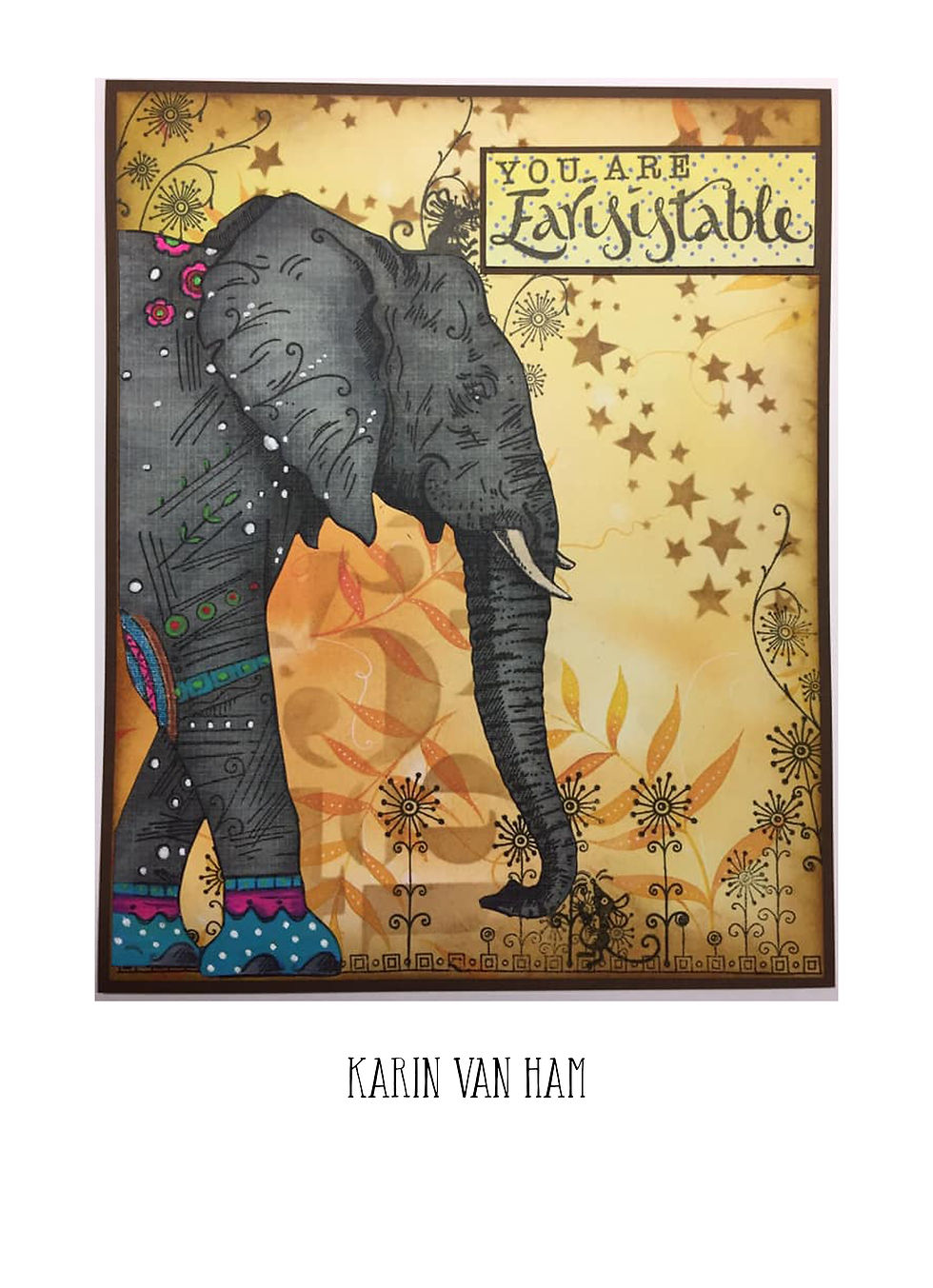 Thumbnail: Pink Ink Designs Stamp - Elephantastic - Elephant