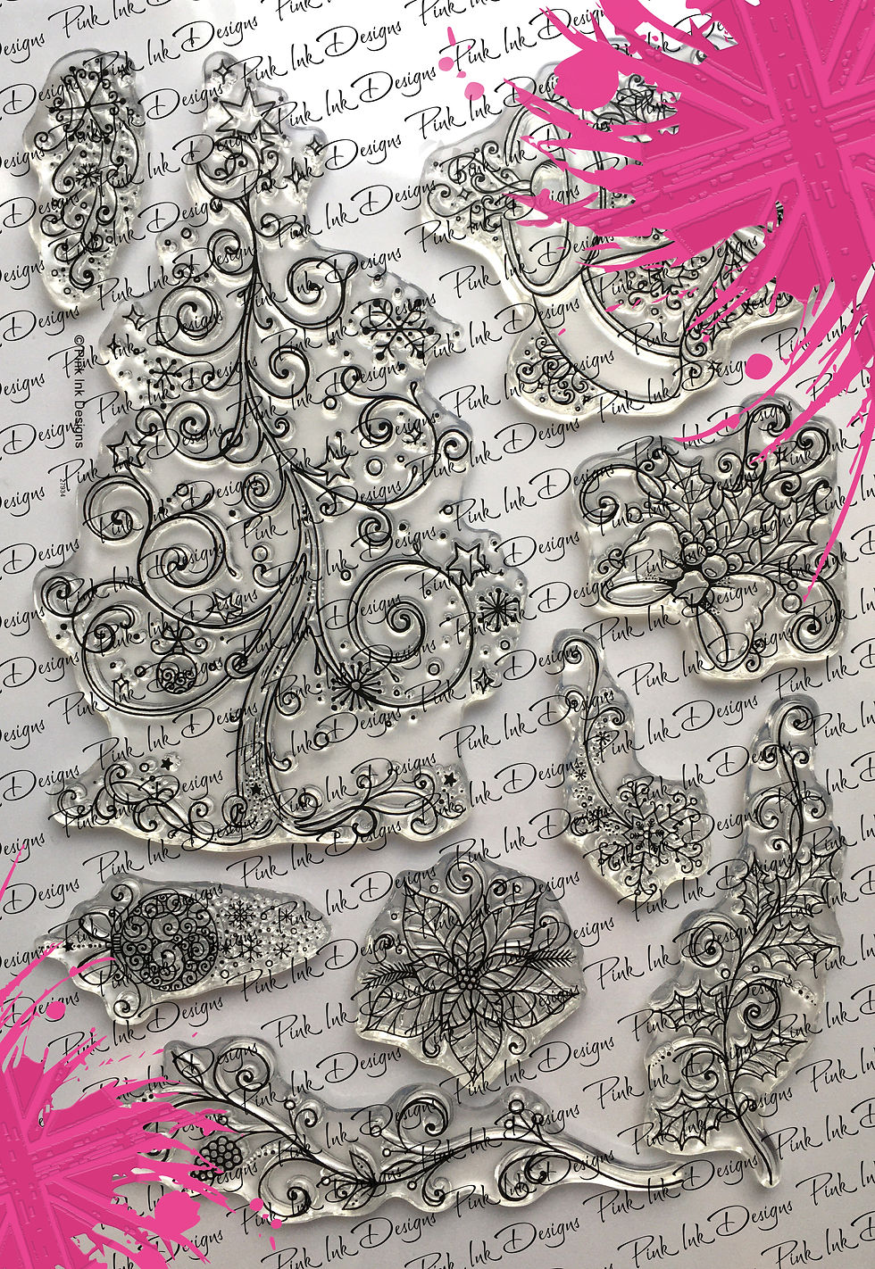 Thumbnail: Pink Ink Designs A5 stamp - Winter Garden