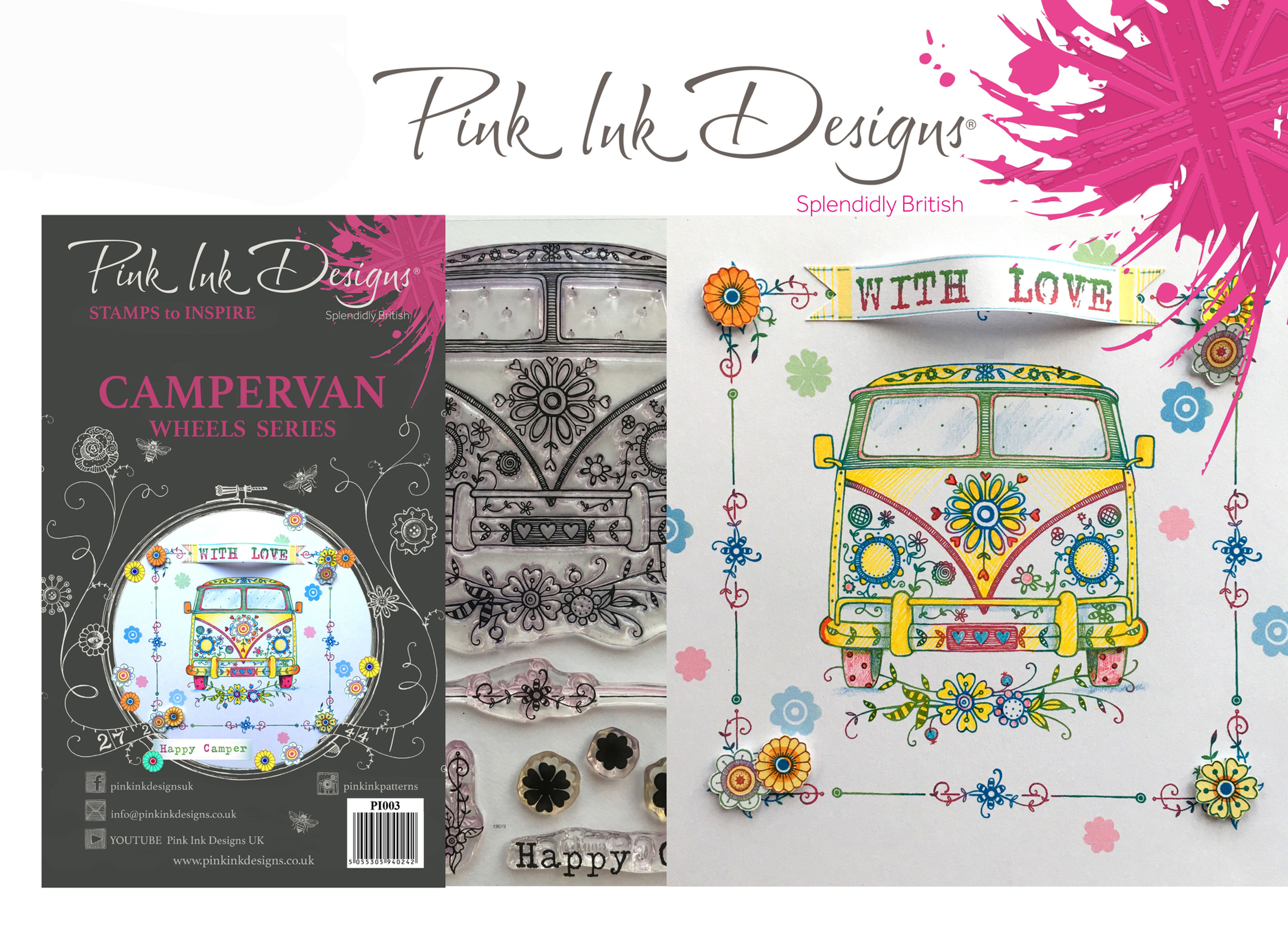 Pink Ink Designs Stamp - Camper Van