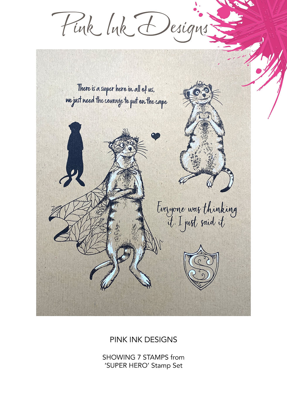 Thumbnail: Pink Ink Designs - Super Hero - Meercat