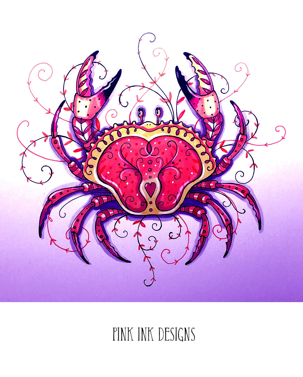 Thumbnail: Pink Ink Designs Stamp - Holy Crab