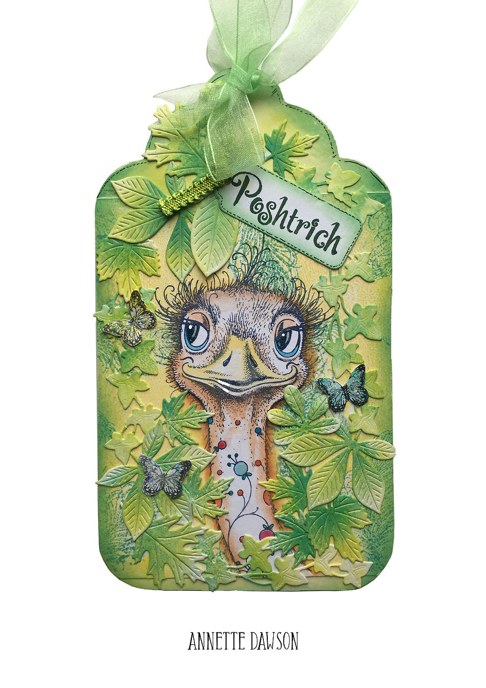 Thumbnail: Pink Ink Designs Stamp - Posh-trich Ostrich