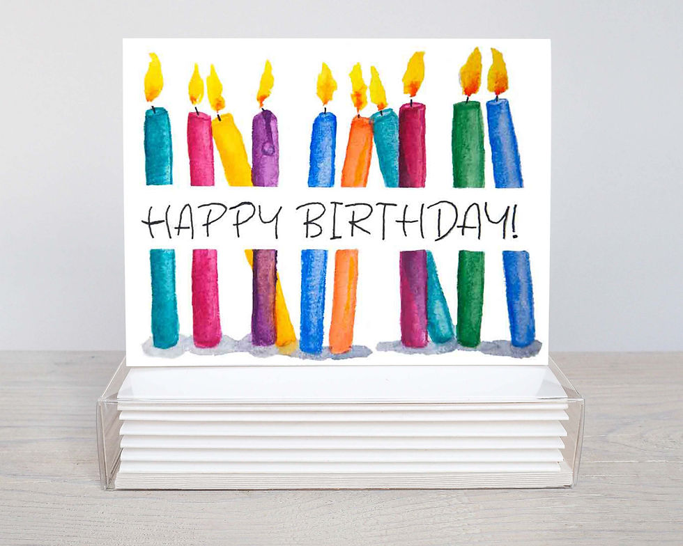 Thumbnail: Birthday Candles blank cards