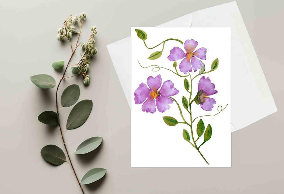 Thumbnail: Variety Flowers blank cards set