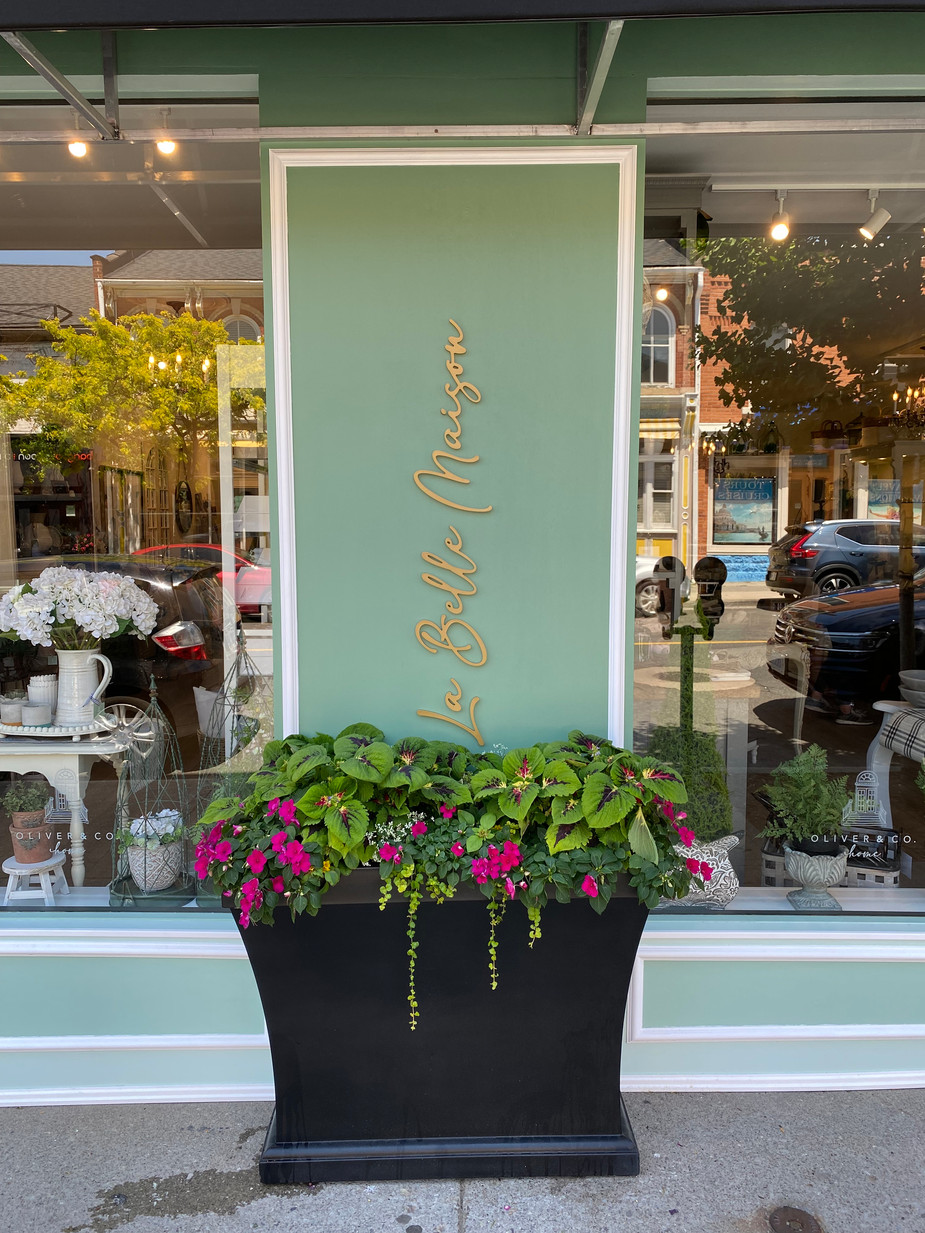 Oliver & Co. Home Storefront - Signage