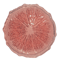 Sicily Glass Plate | Clear Coral