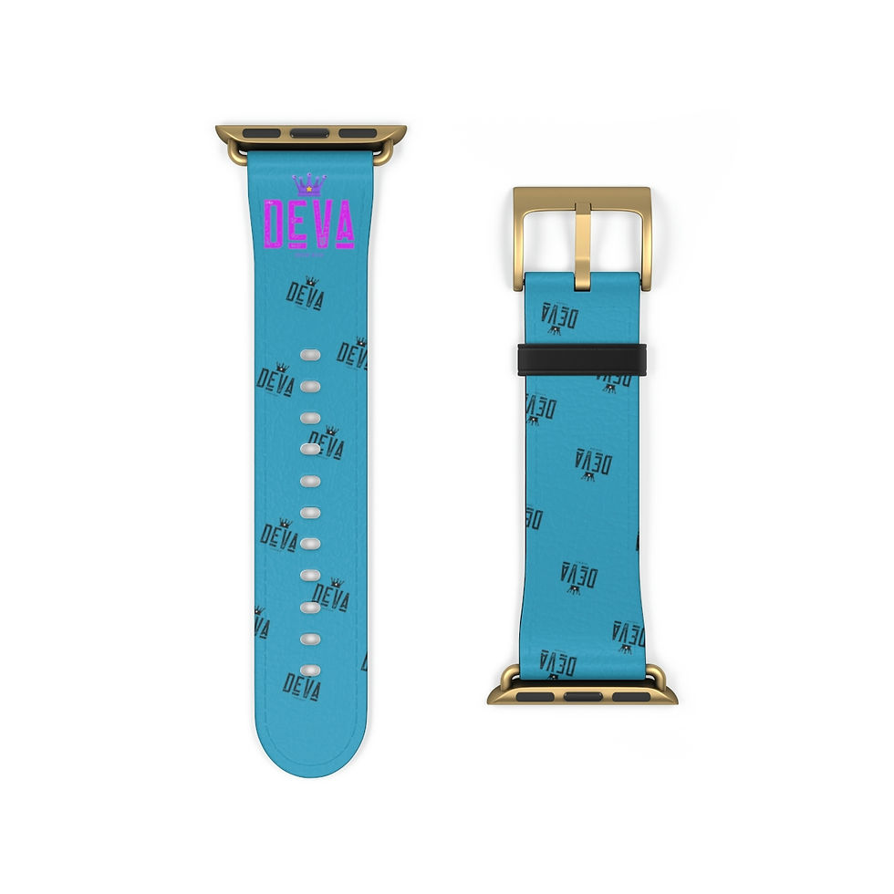 Thumbnail: Deva Leather Watch Band (Turquoise)