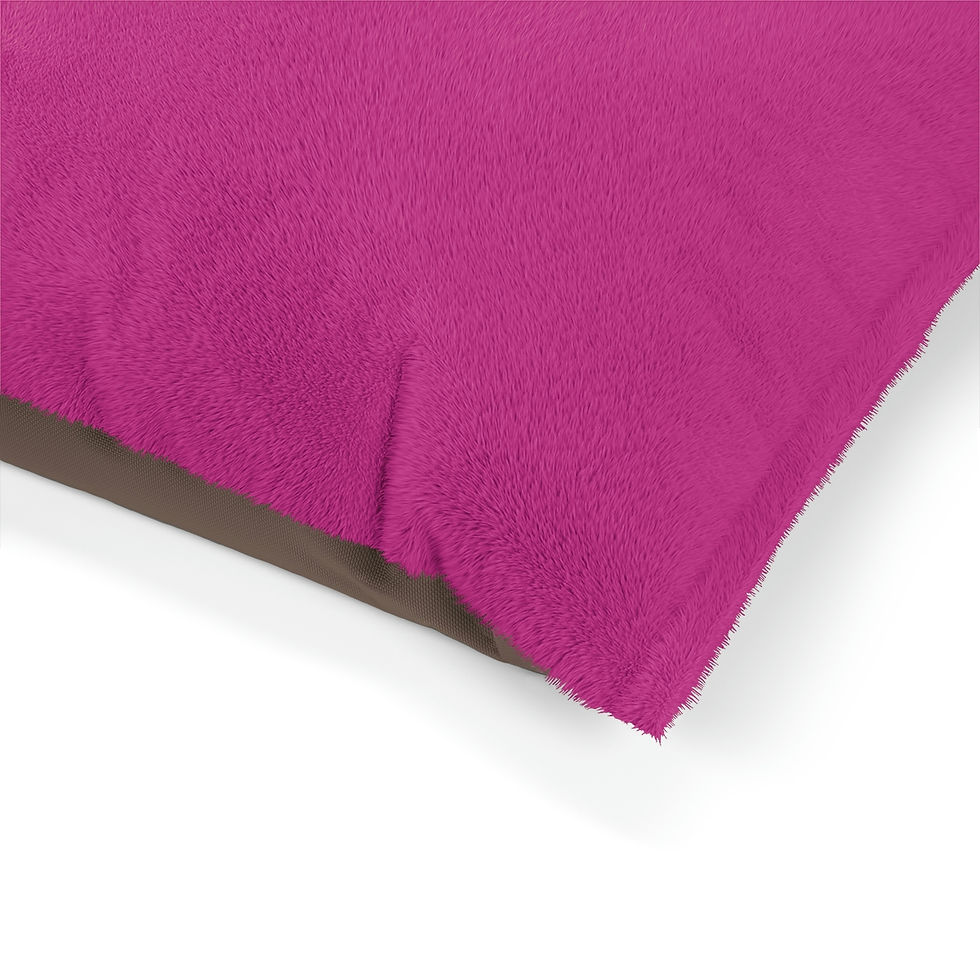Thumbnail: Deva Furry Pet Bed (Hot Pink)