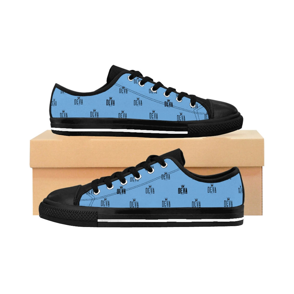 Thumbnail: Devizies Skater Sneakers (Baby Blue)
