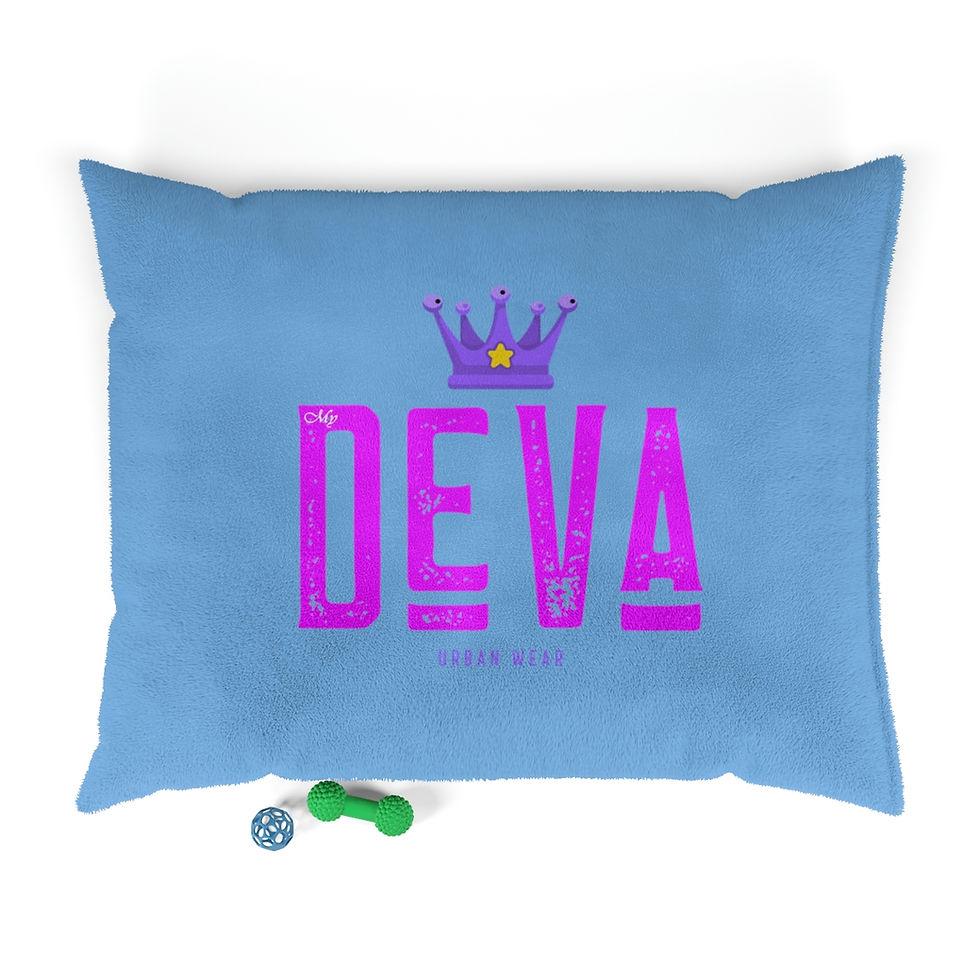 Thumbnail: Deva Furry Pet Bed (Baby Blue)
