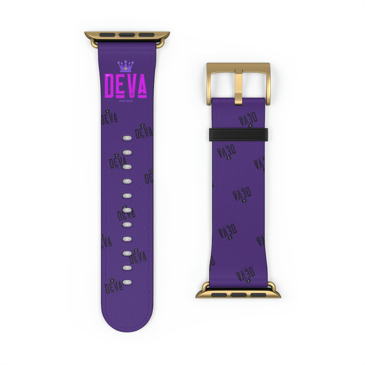 Deva Leather Watch Band (Purple)